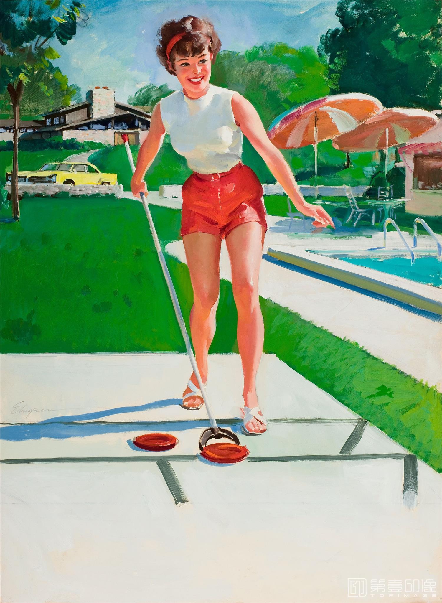 油画-吉尔·艾尔夫格雷恩 Gil Elvgren 作品集-150